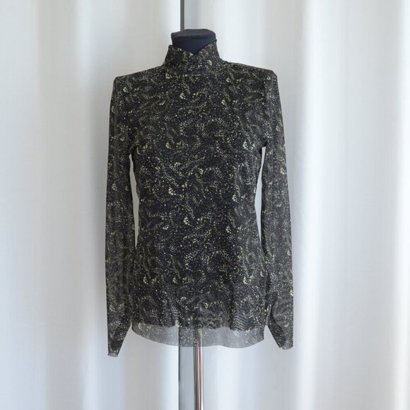 Ted Baker Teeana Sheer Mesh Turtleneck Sz L - Picture 2 of 8